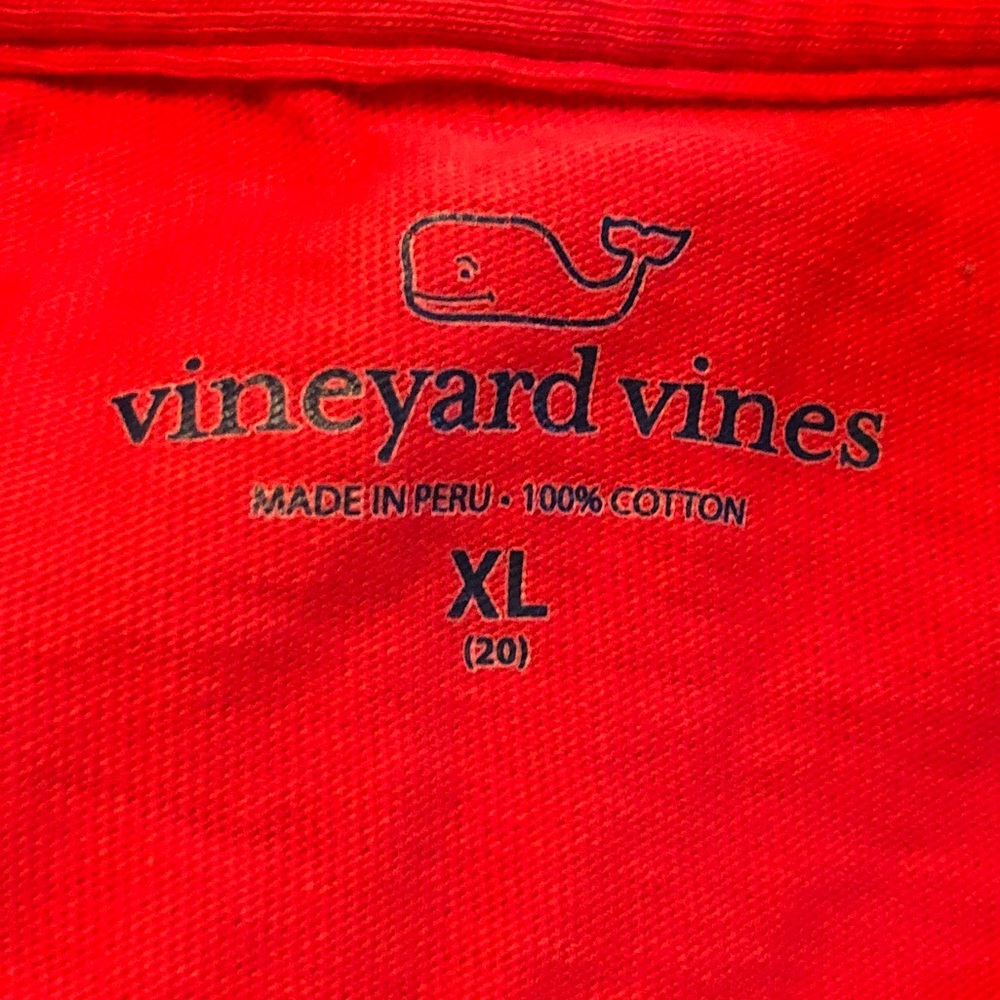 Vineyard Vines Long Sleeved Logo Tee Size XL/20 - Picture 5 of 5